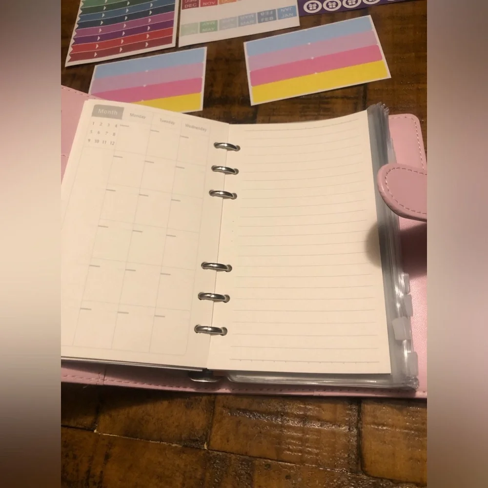 Budget Binder planner With Zipper Envelopes A6 Binder With Cash Envelopes
